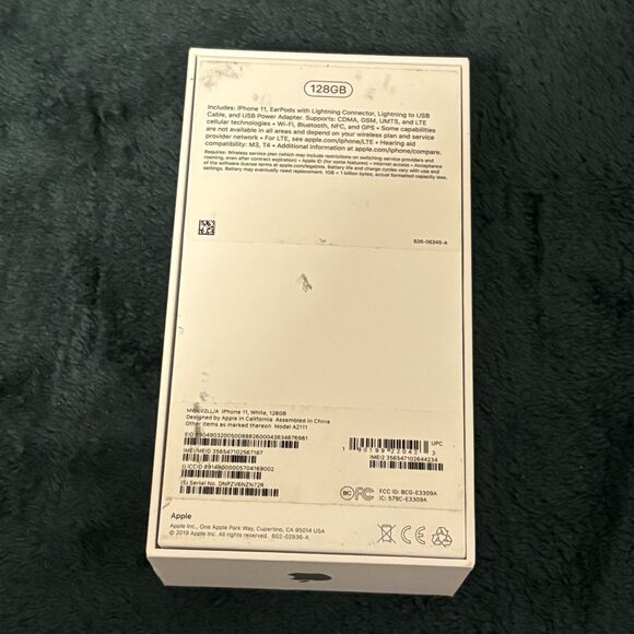iPhone 11 White 128gb BOX ONLY - Picture 3 of 5